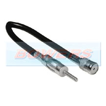 Car Stereo/Radio ISO To DIN Male Aerial/Ariel/Arial Antenna Extension Adaptor